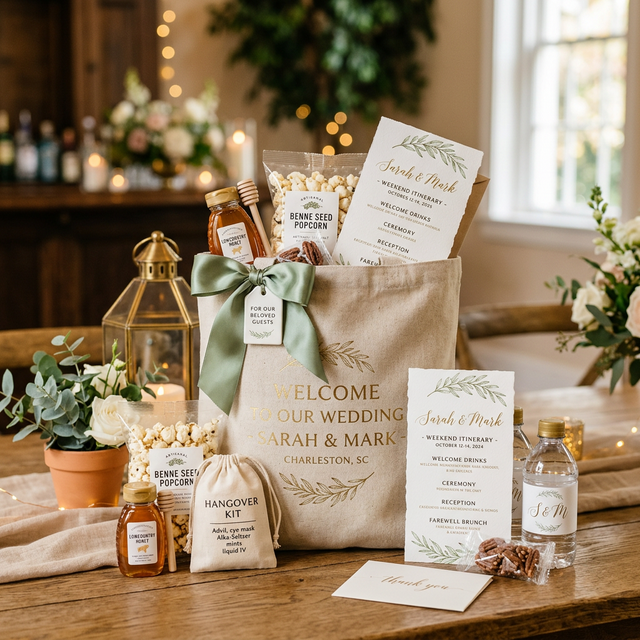 Crafting the Ultimate Wedding Welcome Bag for Out-of-Town Guests